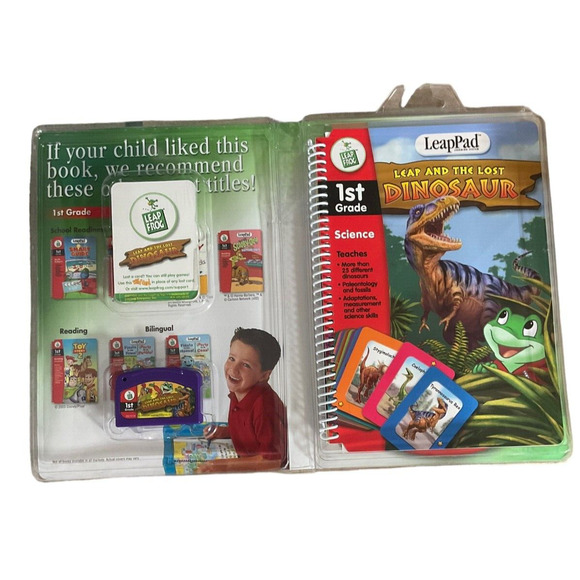 Leapfrog LeapPad Leap & The Lost Dinosaur 1st Grade Book Cartridge Science - Picture 2 of 3